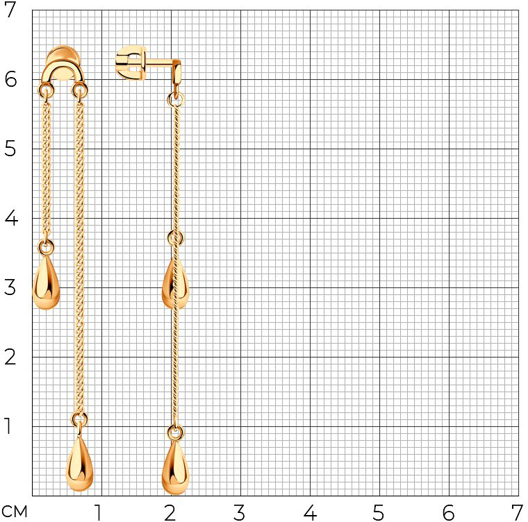 Серьги пусеты 93022214