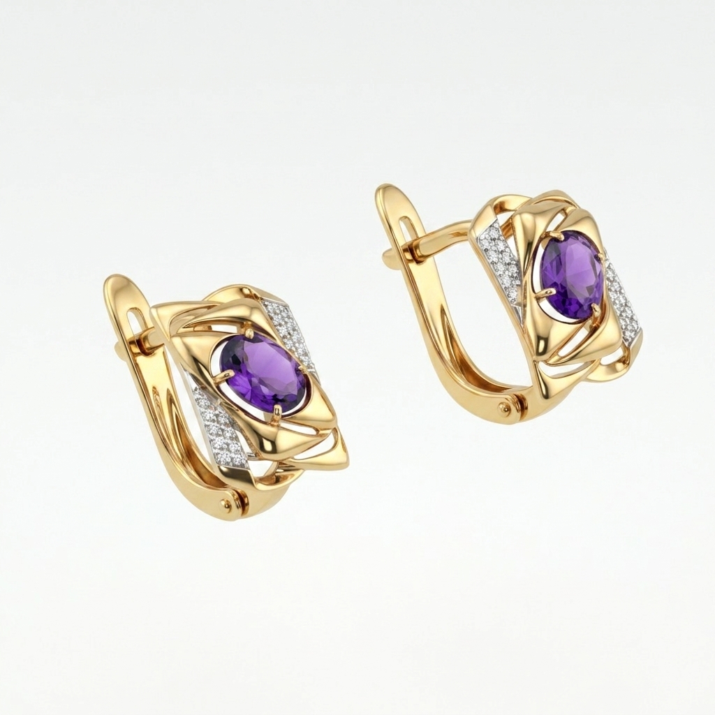 Серьги кл4001а-3-01