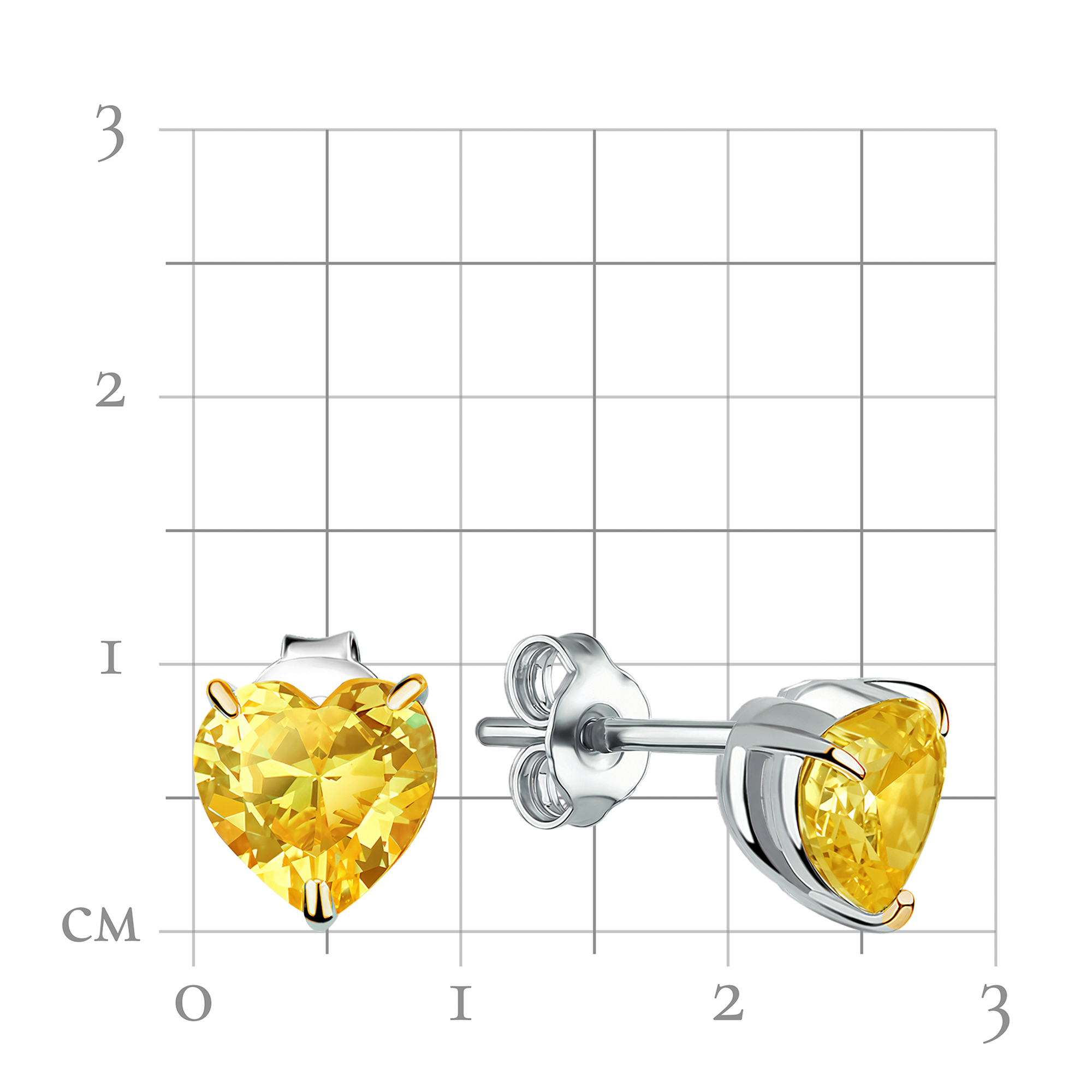 Серьги пусеты 12-7М-0005-17442