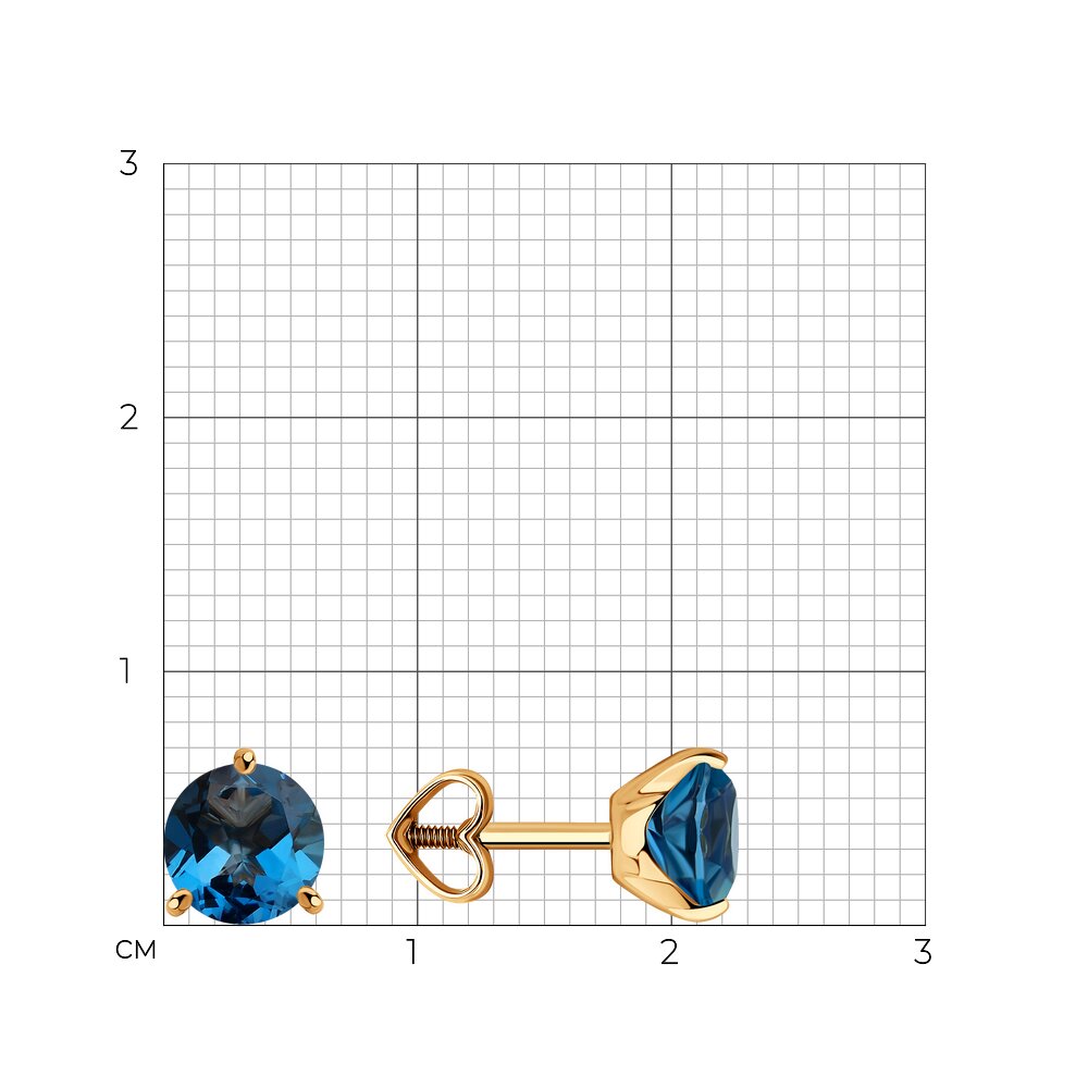 Серьги пусеты 51-322-01699-7