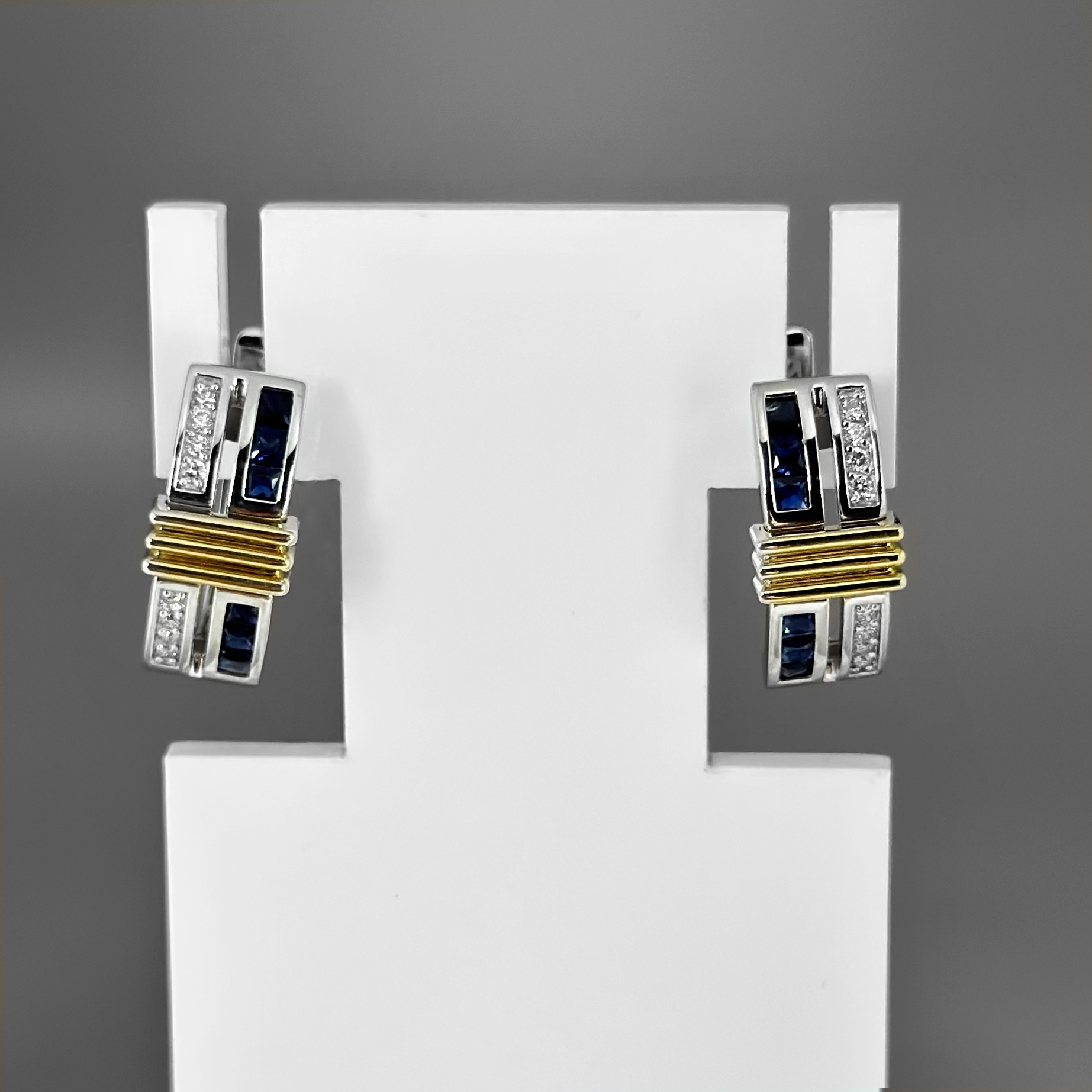 Серьги 5-6953-103-2БЖ-Сап