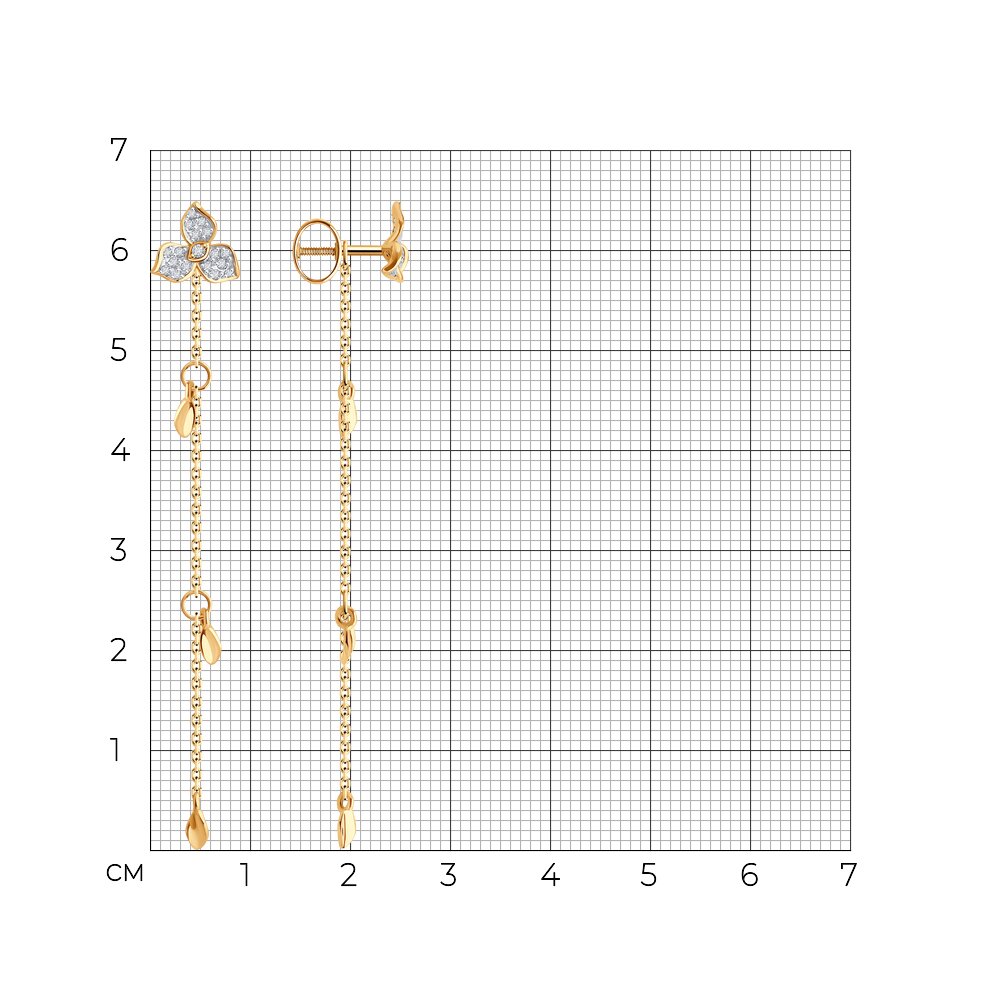 Серьги пусеты 0200437