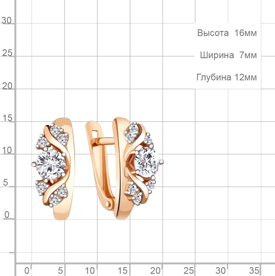 Серьги 48809А.1