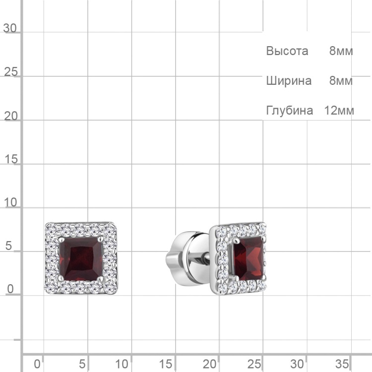 Серьги пусеты 4773603А.5