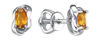 Серьги пусеты С1665Ю/Ag-607/19