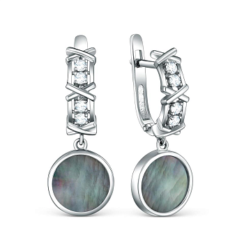 Серьги С-4321-Р-Пч